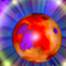 A representation of planet mars, which governs the aries zodiac sign, showcased in vivid color in the solar system